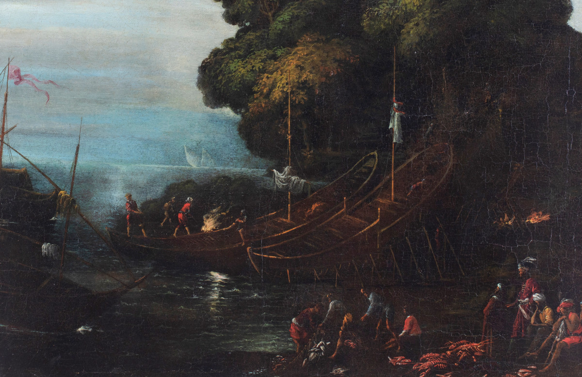 "the Lobster Fishing", Agostino Tassi (1580 - 1644)-photo-4