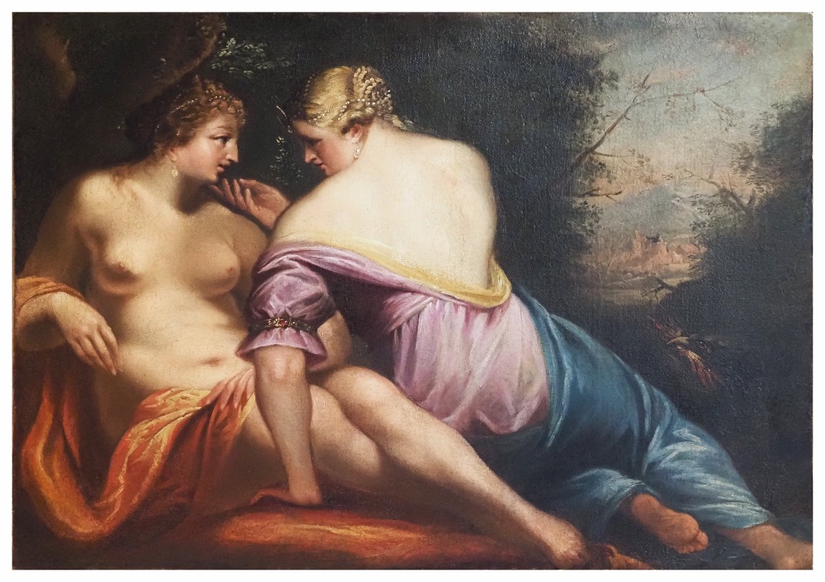 Attribué à Pietro Liberi, "Diana et Callisto"-photo-1