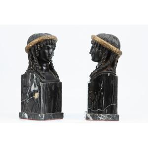 Pair De Sculptures Empire