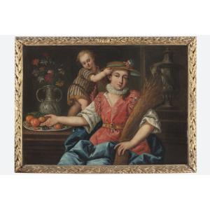 Allegory Of Summer, Venetian Master Of The XVIII Century