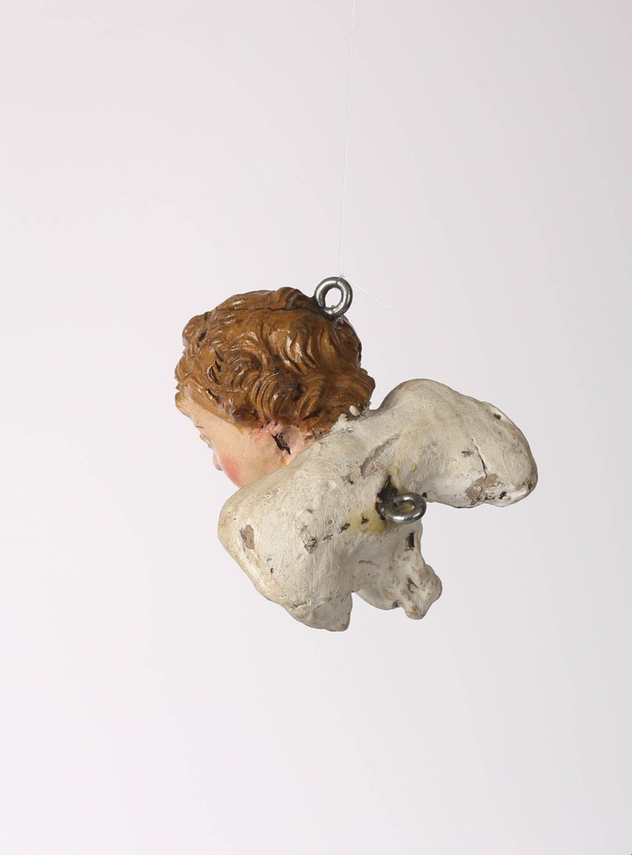 "cherubino", Terre Cuite, Angel From The Neapolitan Nativity Scene, Naples, 18th Century-photo-2
