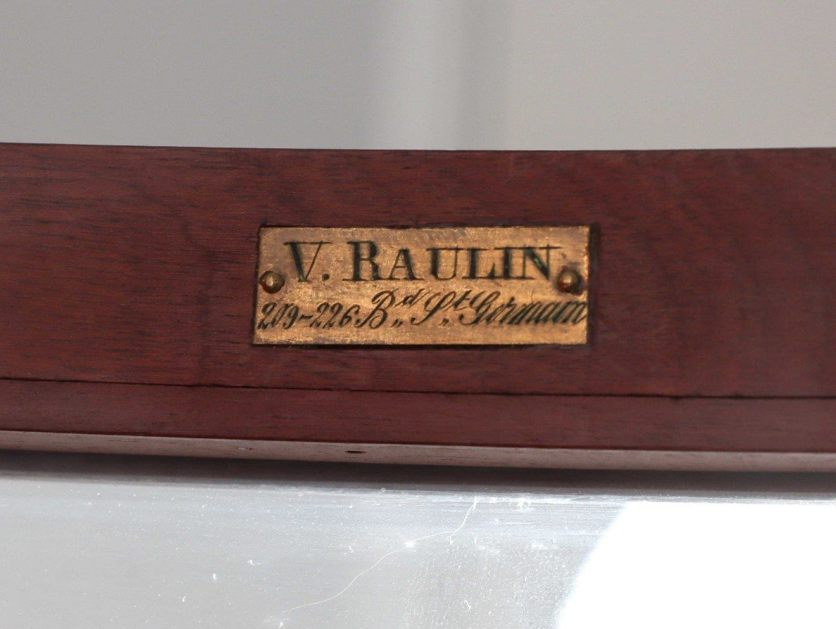 Wooden Display Cabinet, Brass, Gilt Bronze, Riches Legs, Velvet, V. Raulin, Napoleon III-photo-4