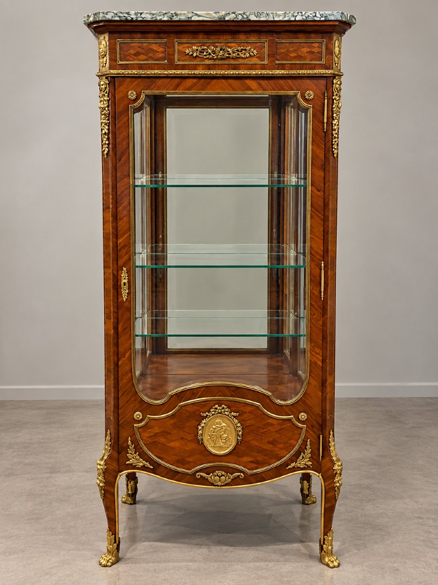 Display Case Wood And Gilded Bronze, XIX Century