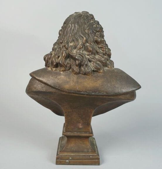 Bust Of Murillo. Bronze.19th Century School.-photo-2