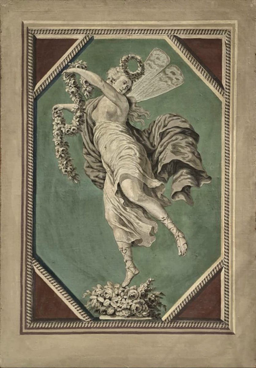 Paire De Grisailles Néoclassiques, XVIIIème, Huile Sur Toile-photo-3