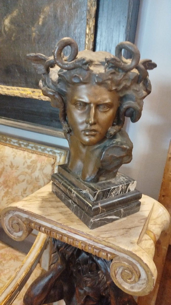 Bronze Bust Of Medusa