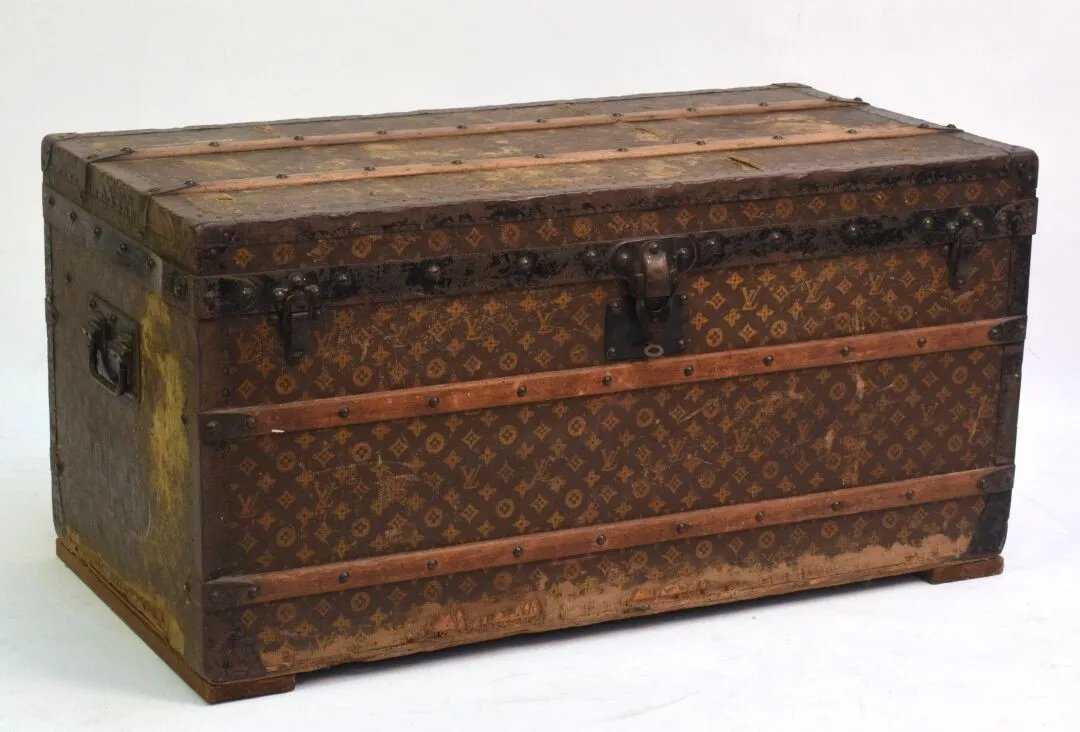 Malle de voyage Louis Vuitton – Début XXe siècle – avec sa clef-photo-2