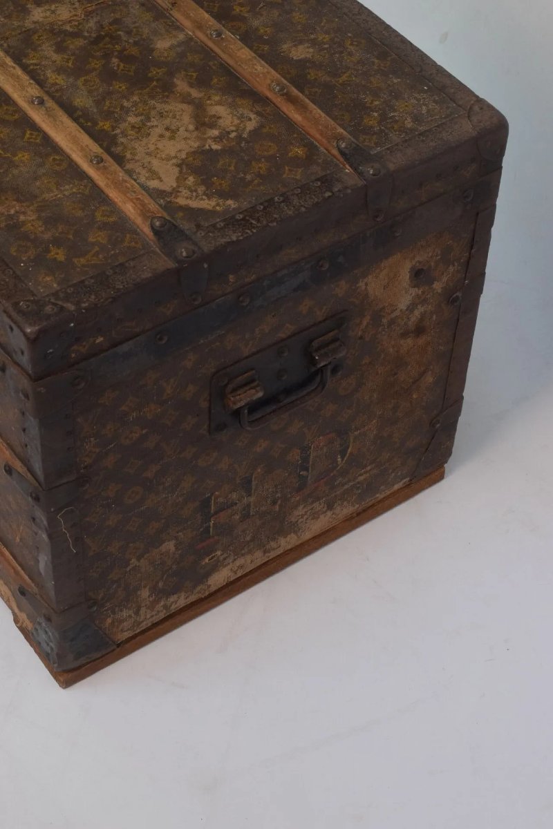 Malle de voyage Louis Vuitton – Début XXe siècle – avec sa clef-photo-4