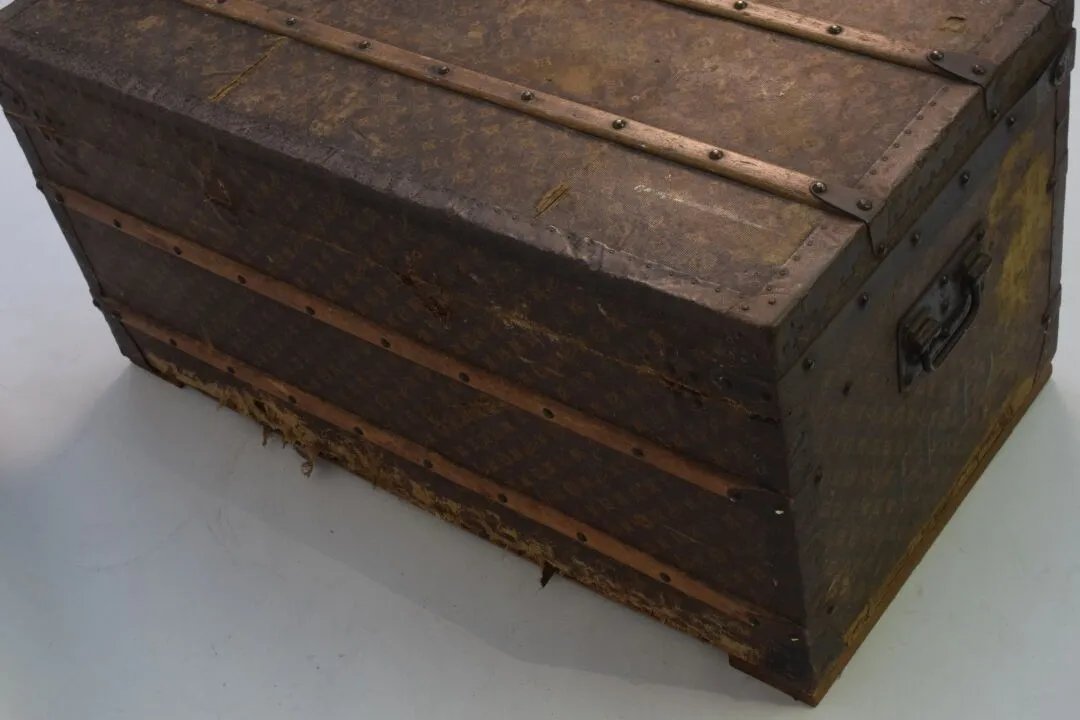 Malle de voyage Louis Vuitton – Début XXe siècle – avec sa clef-photo-2