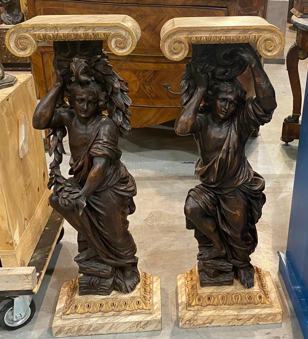 Pair Of Small Consoles – 18th Century-photo-3