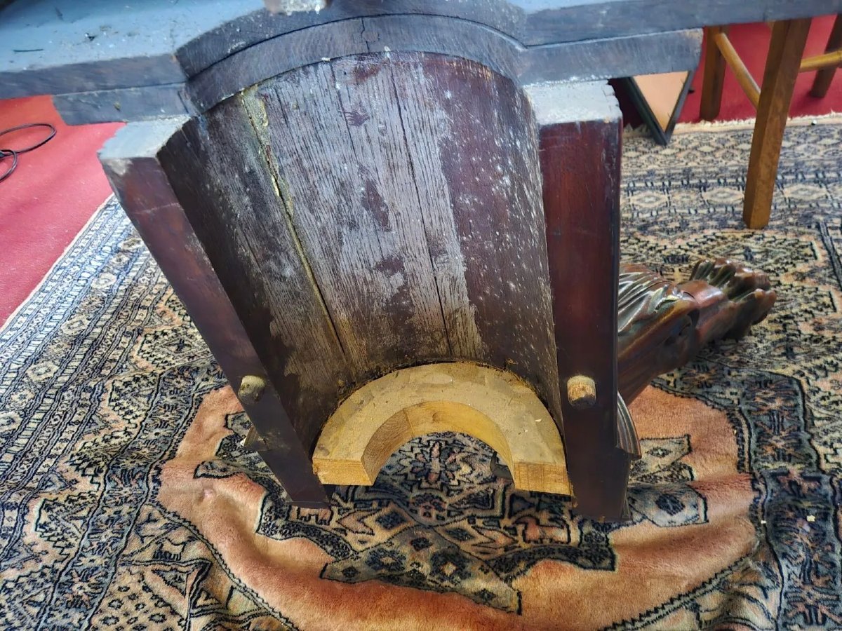 Mahogany Dining Table, 19th Century – H 71 Cm; W 154 Cm; D 136 Cm-photo-3