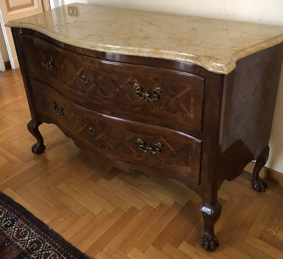 Neapolitan Chest Of Drawers In Louis XIV Style