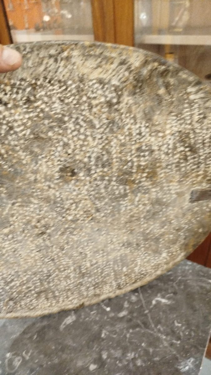 Bas-relief Depicting A Satyr Seducing Venus, Framed In Greek Grey Marble-photo-4