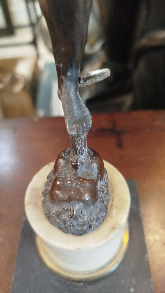 Pair Of Oil Lamps In Silver And Bronze – Rome, Late 18th Century-photo-4