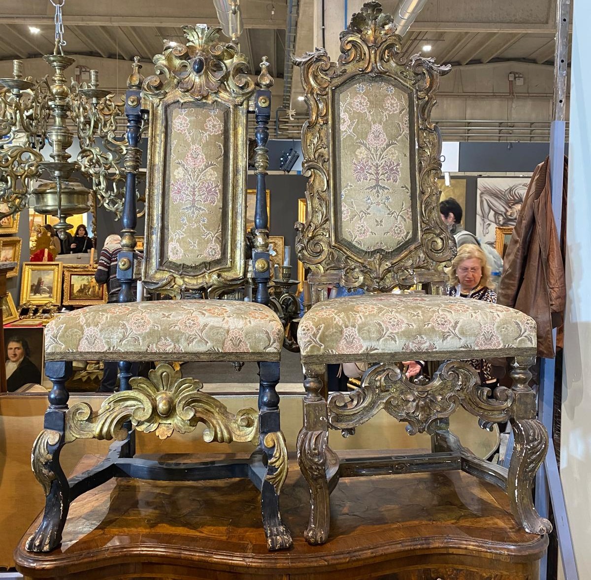 Paire de Chaises Louis XIV – Naples-photo-2