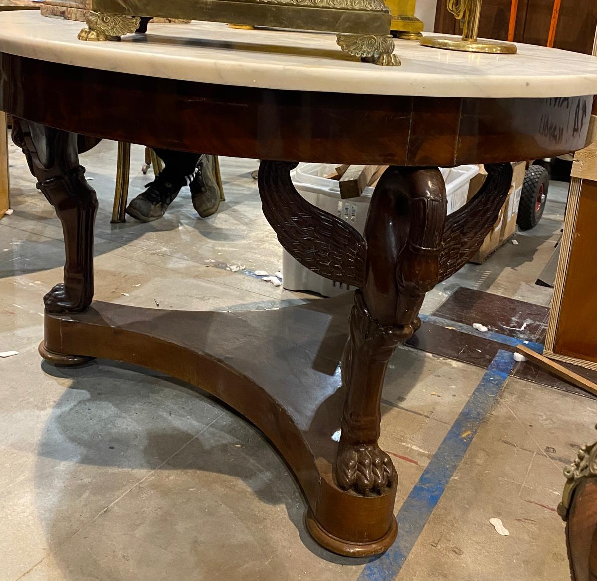 Guéridon Empire – XIXe Siècle, Acajou-photo-2