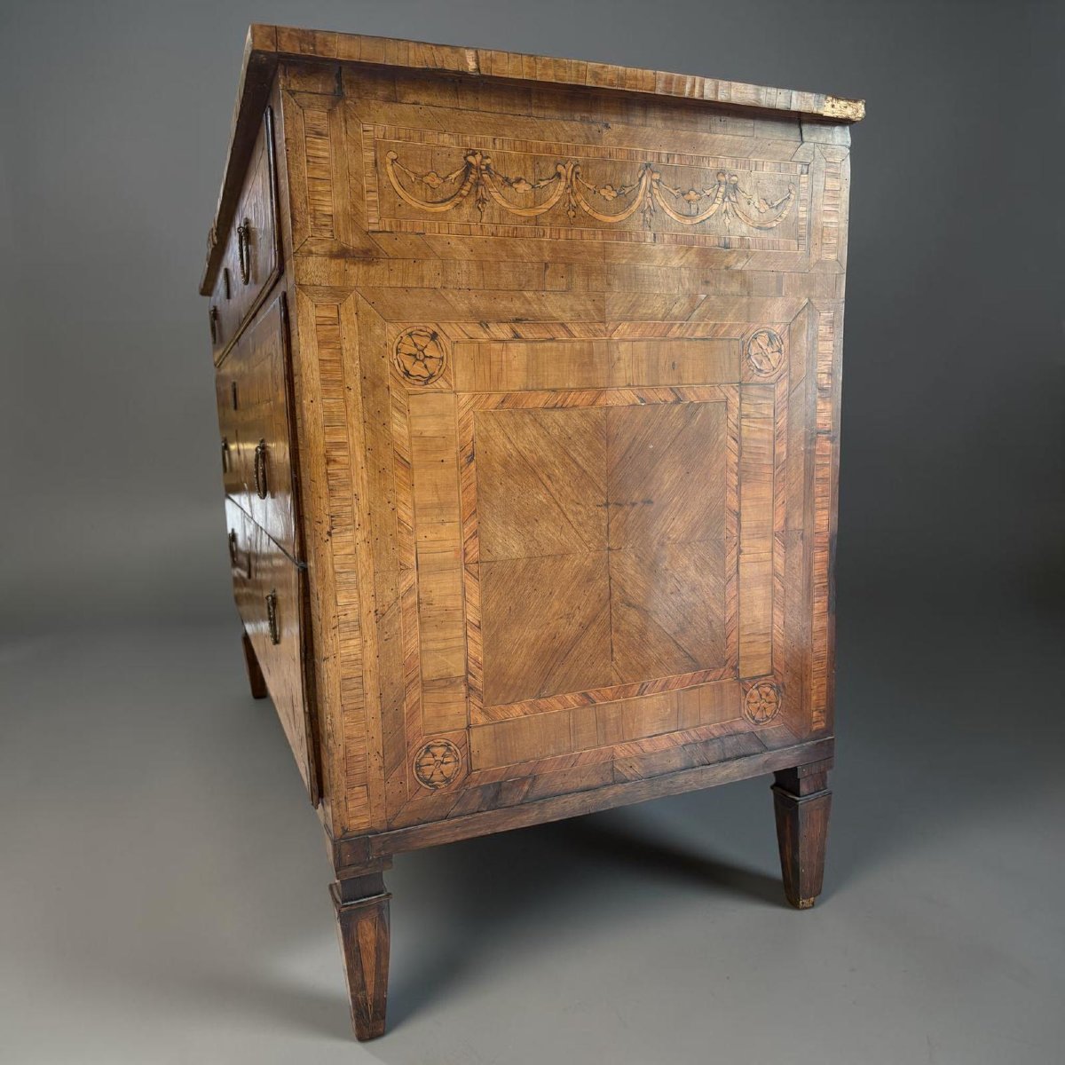 Italian Neoclassical Inlaid Dresser-photo-2
