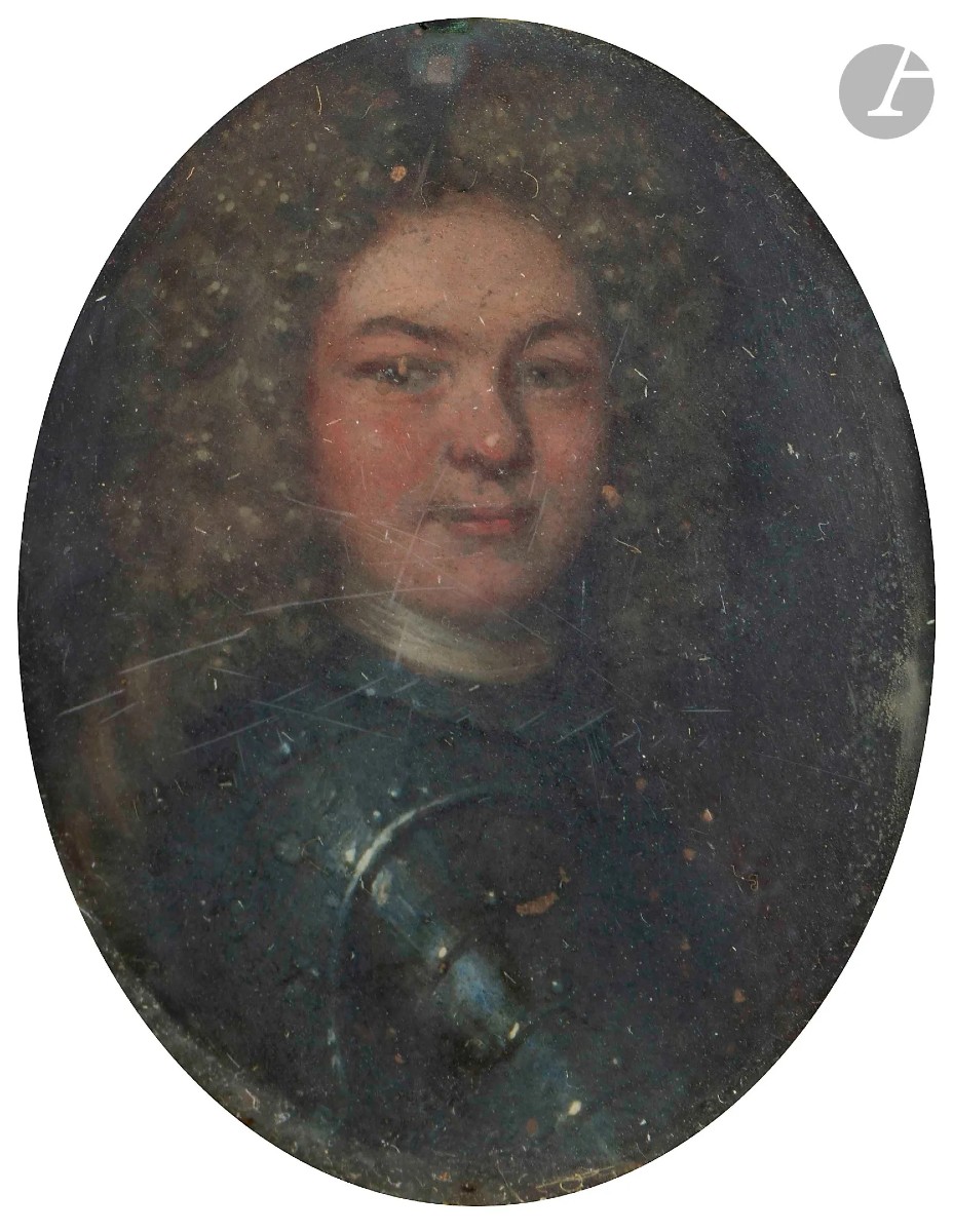 French School, Circa 1720 Man In Armor