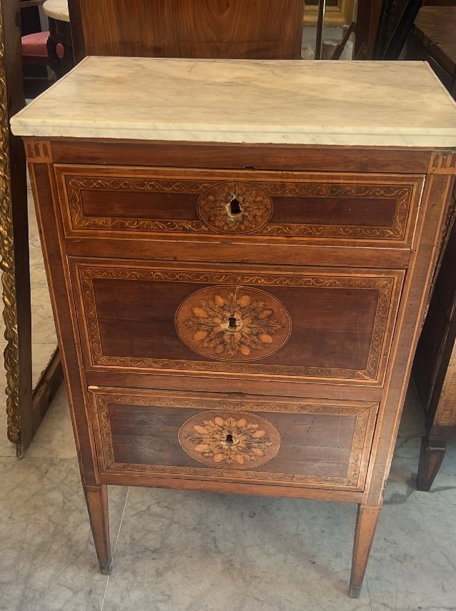 Neapolitan Bedside Table In The Louis XVI Style