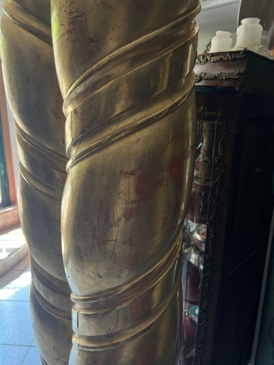 Pair Of Antique Columns, 18th Century-photo-3