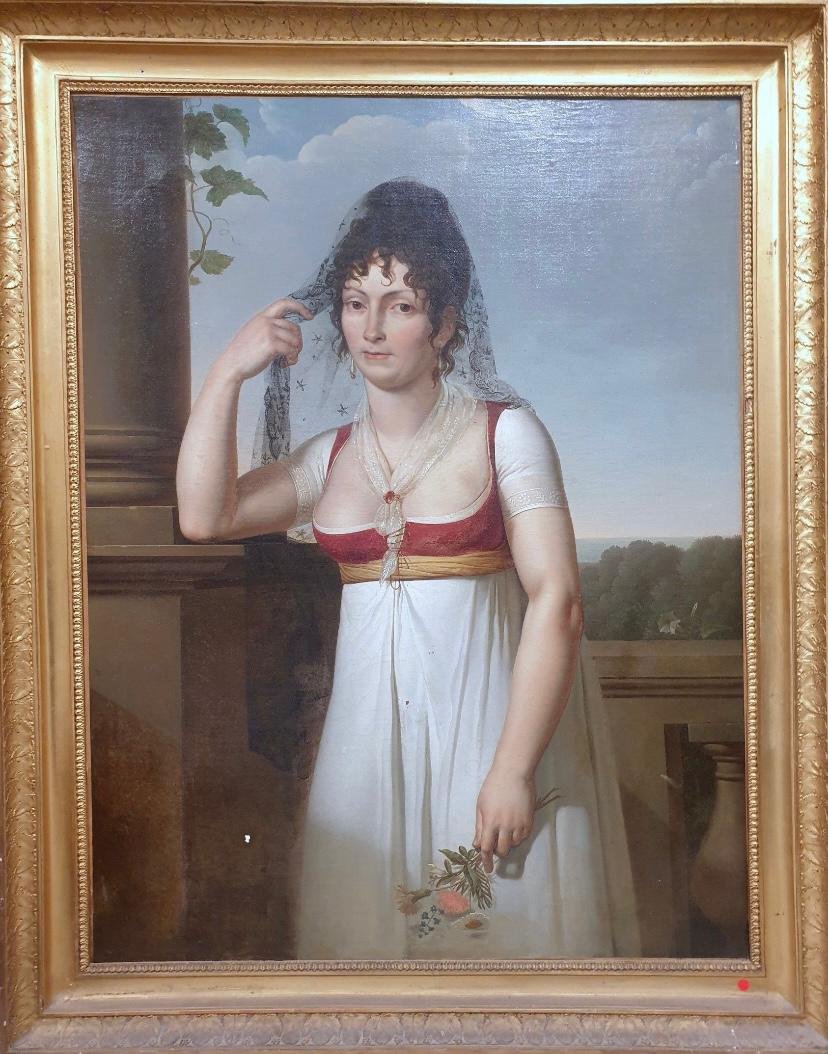 Louis Lafitte/Laffitte (1770–1828) “Portrait de femme en robe Empire”