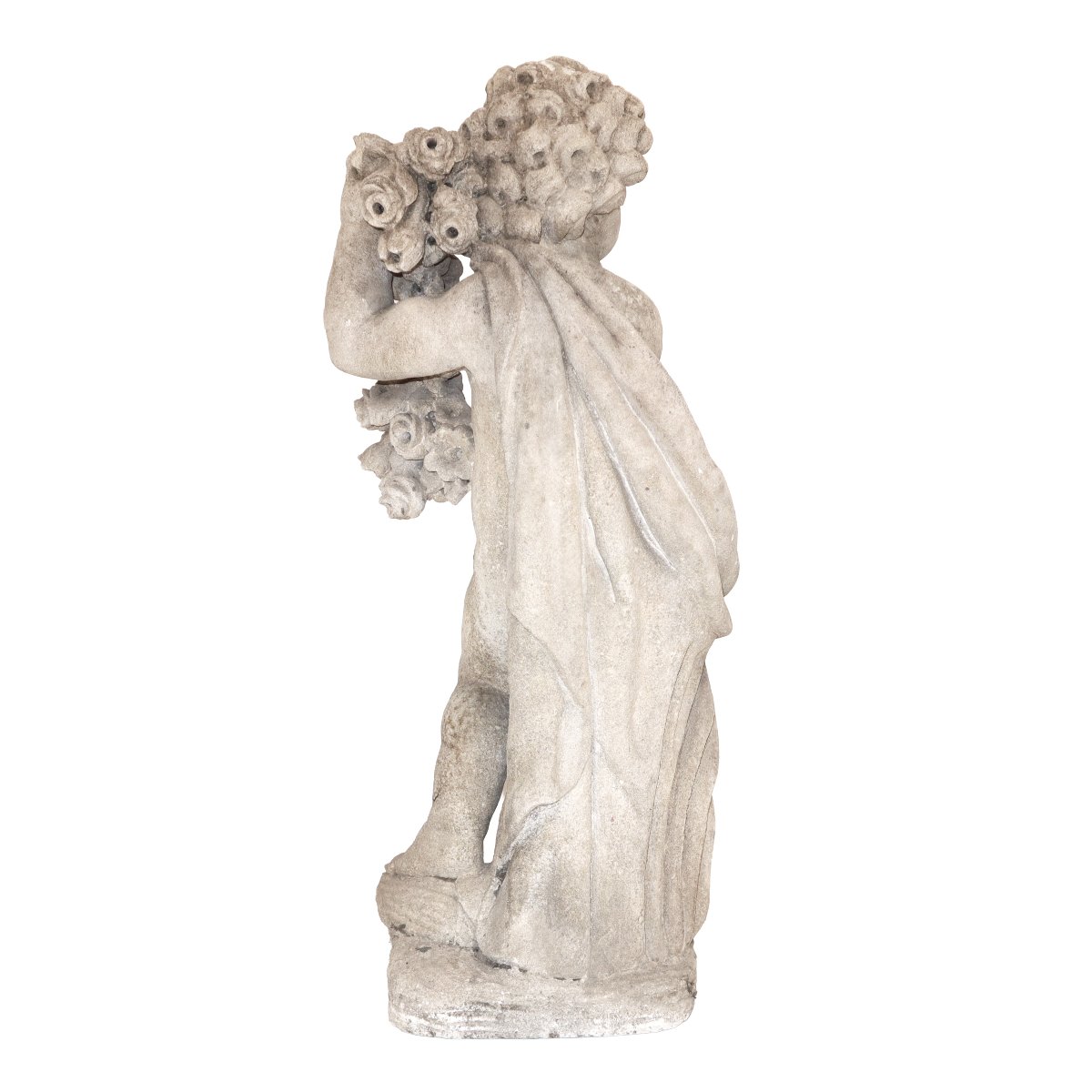 A Group Of Four Limestone Putti Depicting The Four Seasons, Late 19th Century-photo-2