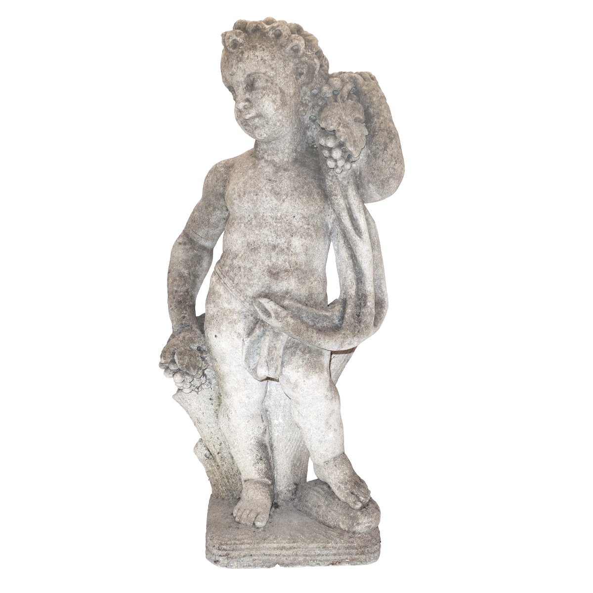 A Group Of Four Limestone Putti Depicting The Four Seasons, Late 19th Century-photo-5
