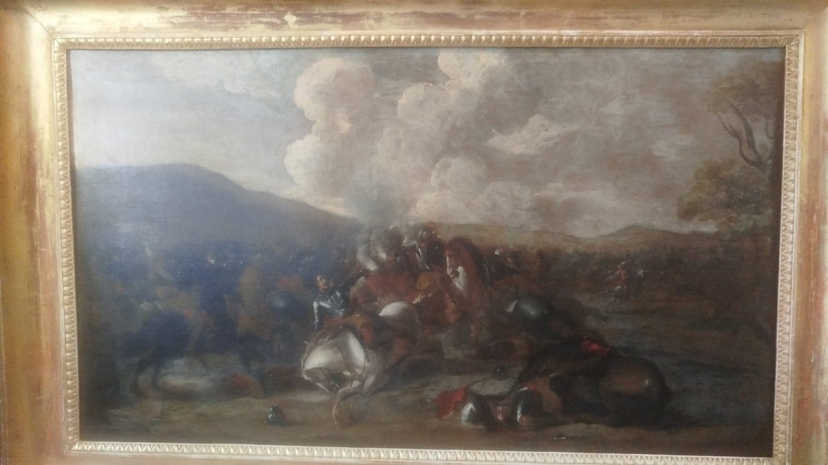Battle Scene, Neapolitan School, 17th Century