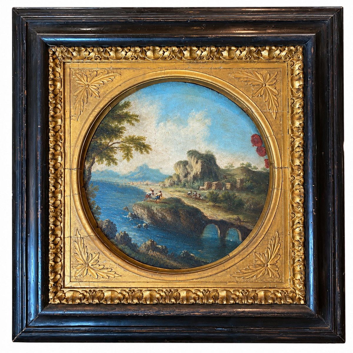 Michele Pagano, Attributed – Pastoral Landscape With Figures, 18th Century
