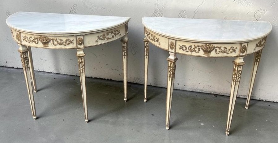 Pair Of 18th-century Neapolitan Consoles