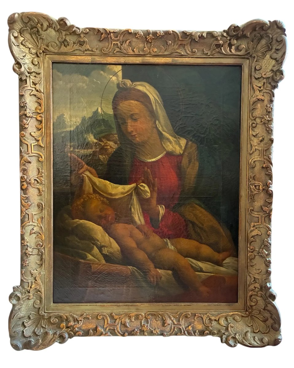 18th-century School, After Garofalo – “the Sleep Of The Infant Jesus”