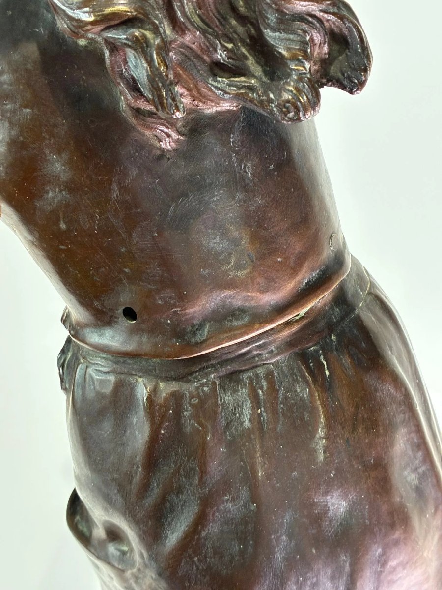 Nicolas Lecornet – « Colin-Maillard » – Sculpture en bronze, XIXᵉ siècle-photo-4