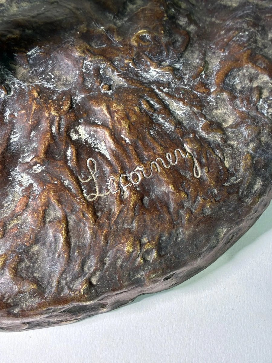 Nicolas Lecornet – « Colin-Maillard » – Sculpture en bronze, XIXᵉ siècle-photo-2