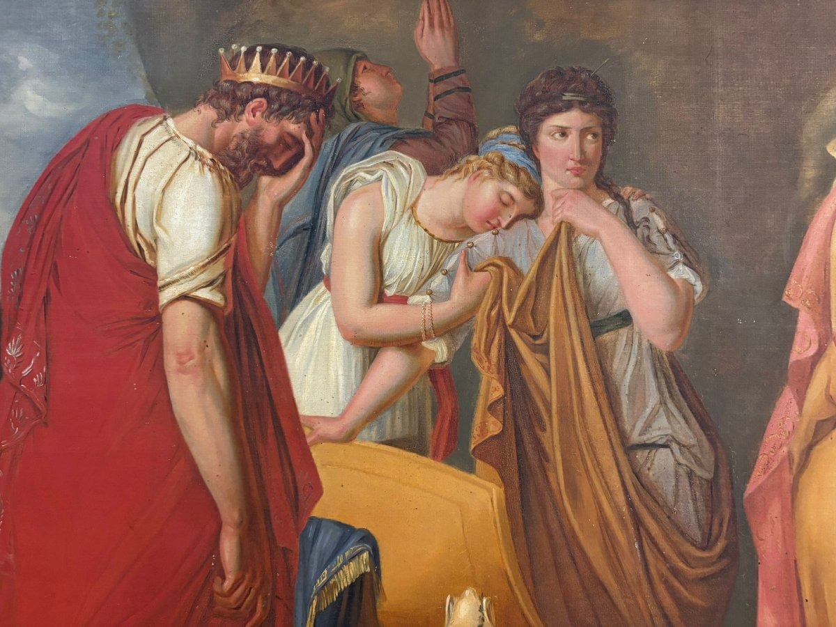 Psyché faisant ses adieux à sa famille – École française, 1780-photo-2