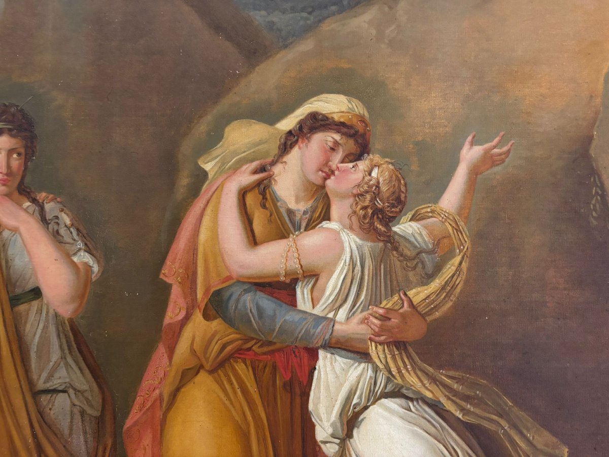Psyché faisant ses adieux à sa famille – École française, 1780-photo-3