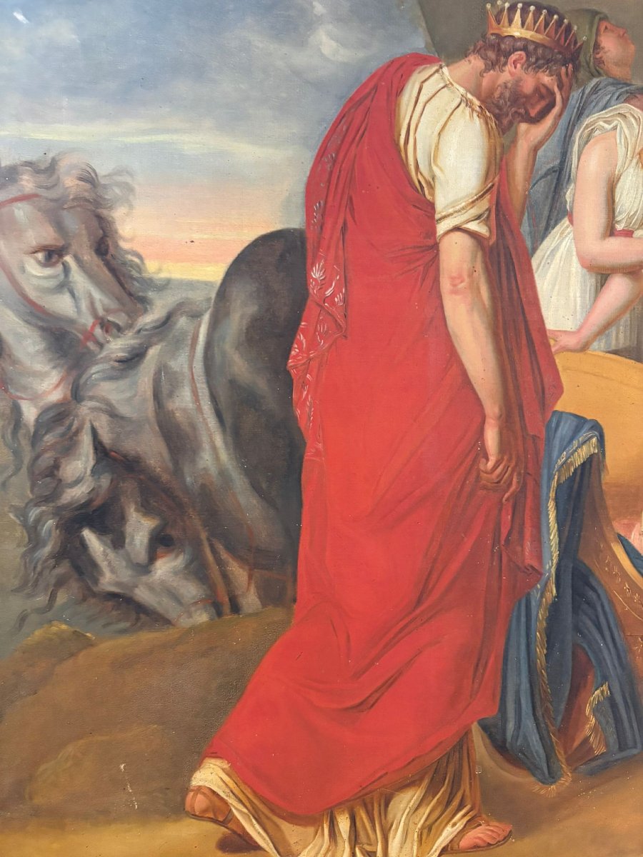 Psyché faisant ses adieux à sa famille – École française, 1780-photo-1