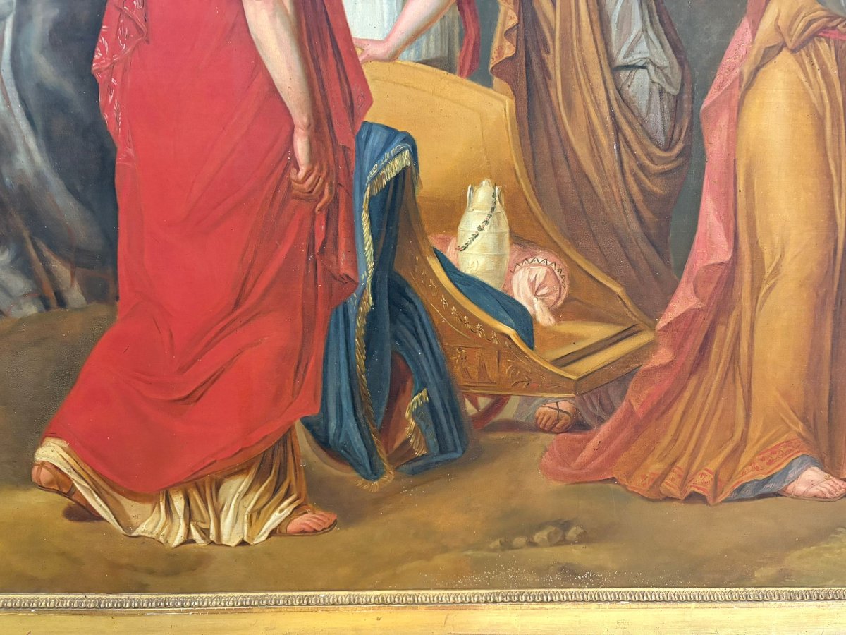 Psyché faisant ses adieux à sa famille – École française, 1780-photo-3