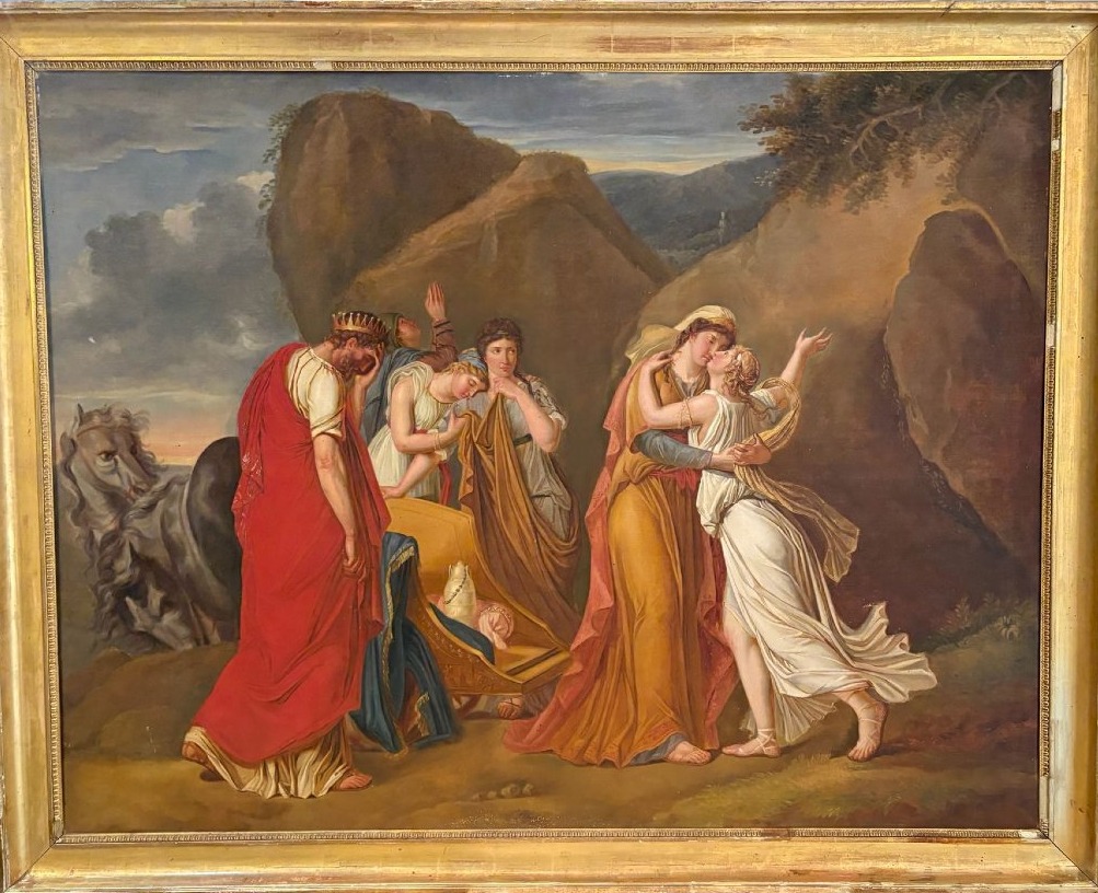 Psyché faisant ses adieux à sa famille – École française, 1780
