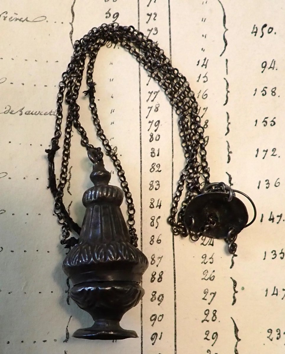 Charming Miniature Silver Incense Burner
