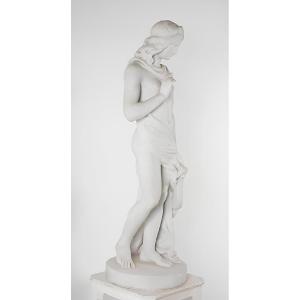 RENARD Léopold (1868/1945) - Grand sujet en marbre blanc 