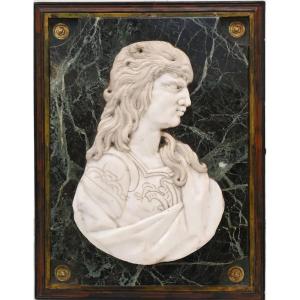 Profil en marbre : Héraclès avec la peau de lion