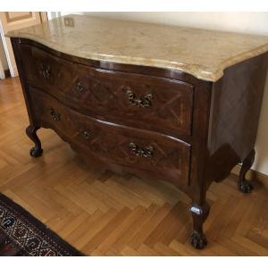 Neapolitan Chest Of Drawers In Louis XIV Style