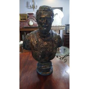 Pair Of Bronze Busts With An Antique Patina