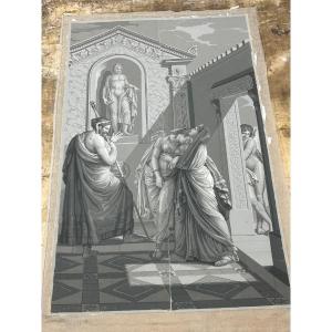 Pair Of Grisaille Paintings – 19th Century