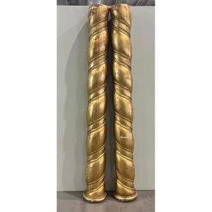 Pair Of Antique Columns, 18th Century