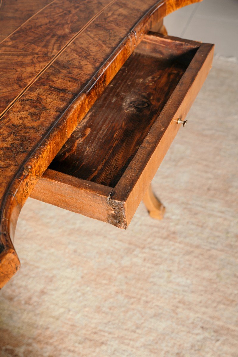 Eighteenth-century Tuscan Table In Walnut Wood.-photo-3