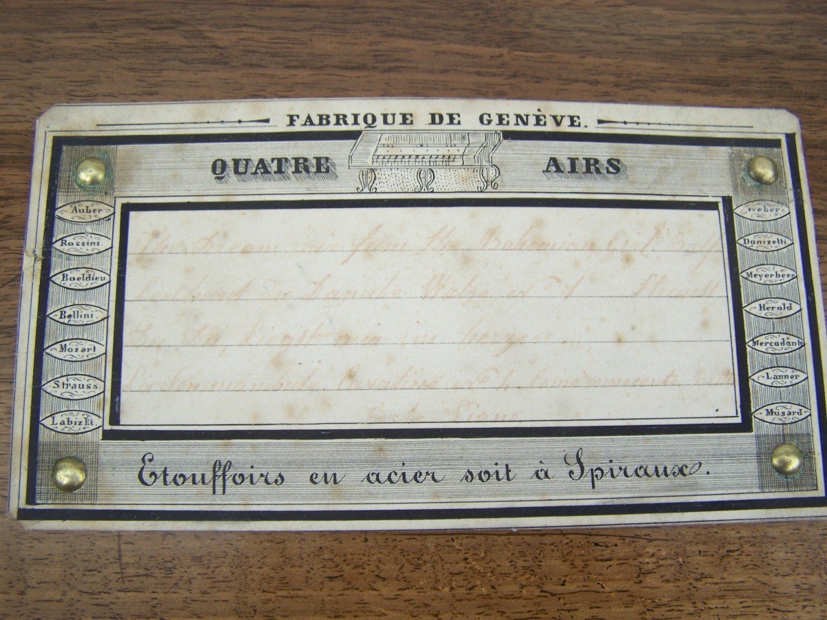 Forte-piano Music Box By Mouliné Ainé-photo-6