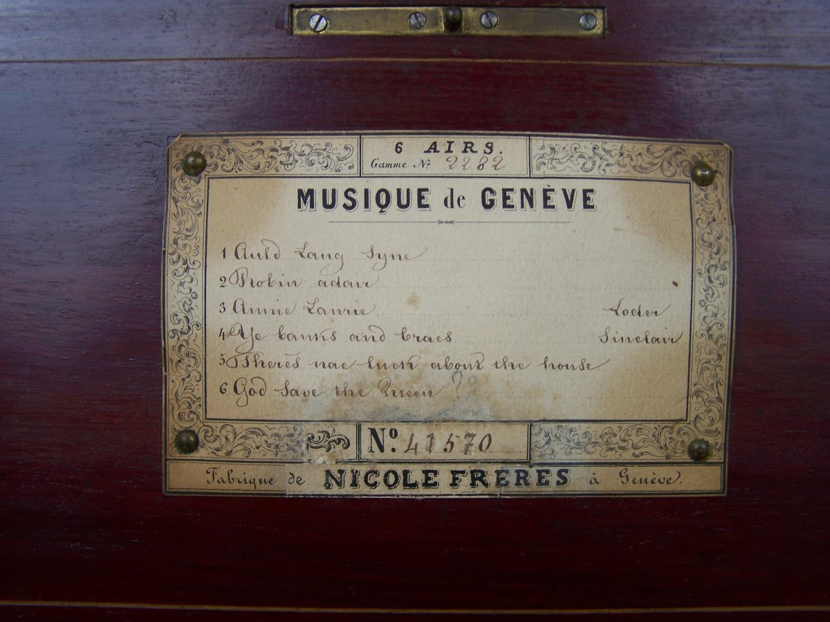 Nicole Frères Mandolin Music Box-photo-5