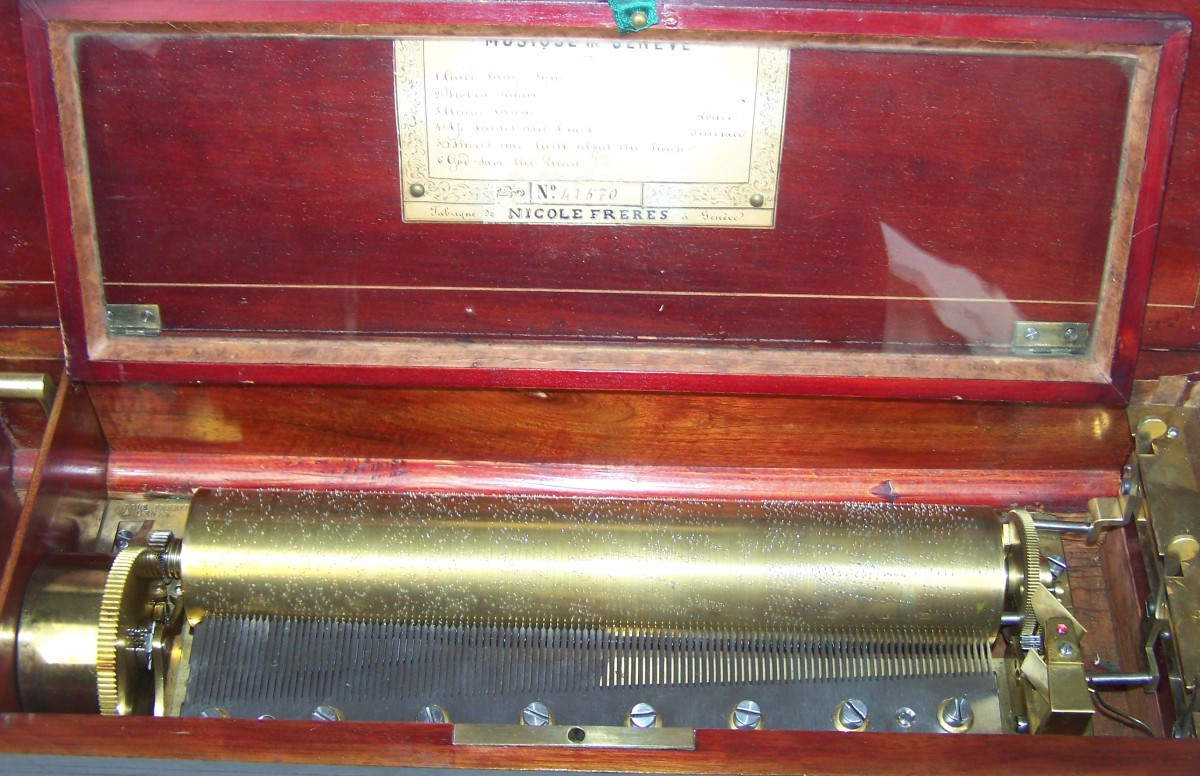 Nicole Frères Mandolin Music Box