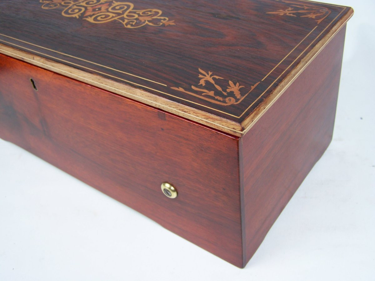 Swiss Music Box Signed Ducommun Girod-photo-2
